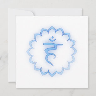 "Stenciled" Crown Chakra - Sahasrara Invitation