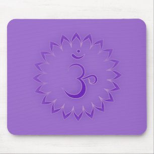 "Stenciled" Crown Chakra - Sahasrara Mouse Mat