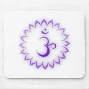 "Stenciled" Crown Chakra - Sahasrara Mouse Mat
