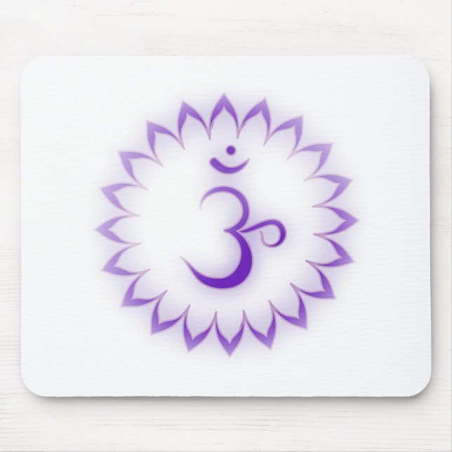 "Stenciled" Crown Chakra - Sahasrara Mouse Mat (Front)