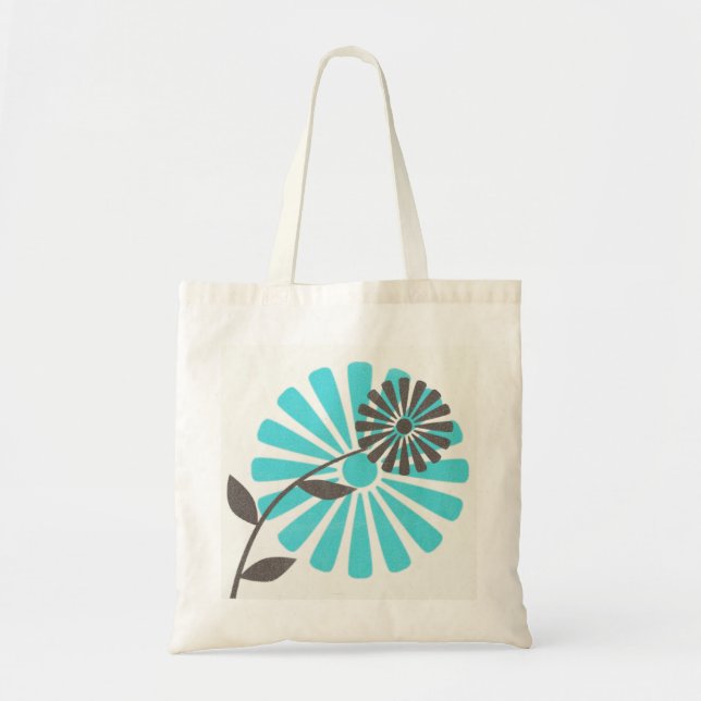 Stenciled Flower Tote (Front)