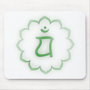 "Stenciled" Heart Chakra - Anahata Mouse Mat