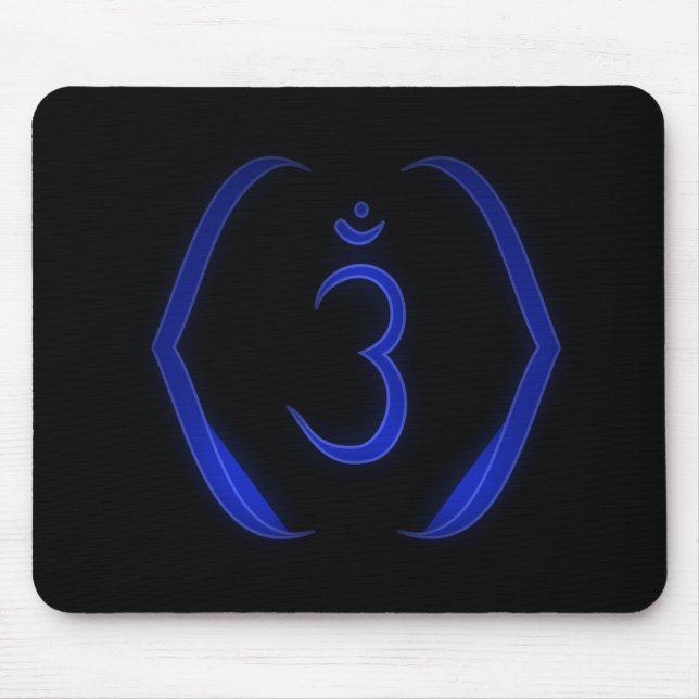 "Stenciled" Intuition Chakra - Ajna Mouse Mat (Front)