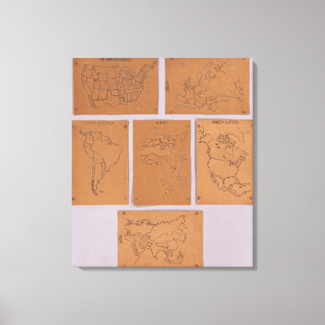 Stencils of the World Canvas Print (Front)