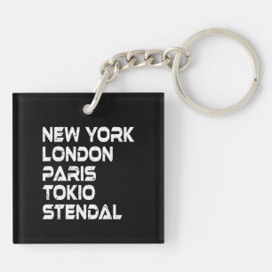 Stendal New York London Tokio Paris Anhänger Key Ring