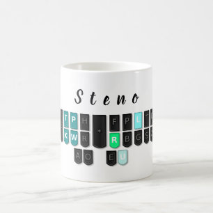 Steno Keyboard Mug