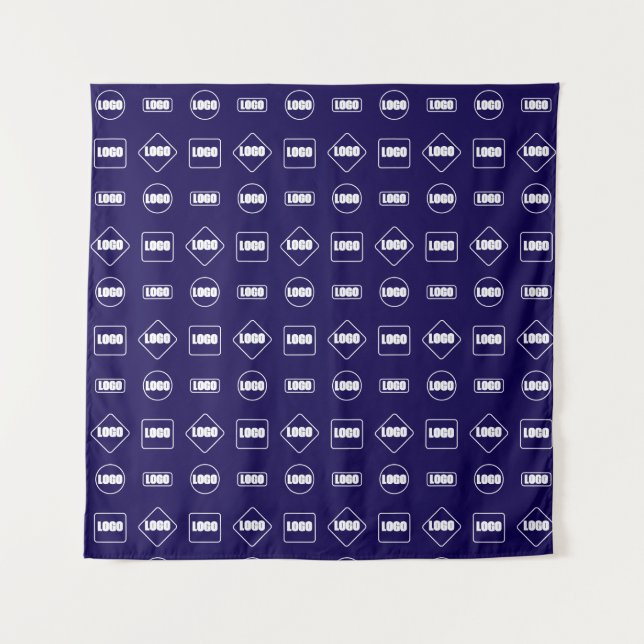 Step and Repeat Business Sponsor Photo Background Tapestry (Front)
