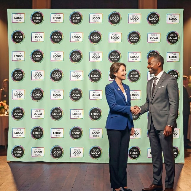 Step And Repeat Media Wall - Sponsor Logo Backdrop Tapestry (Creator Uploaded)