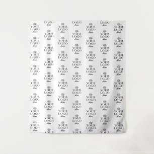 Step and Repeat Small Business Logo Backdrop Tapestry
