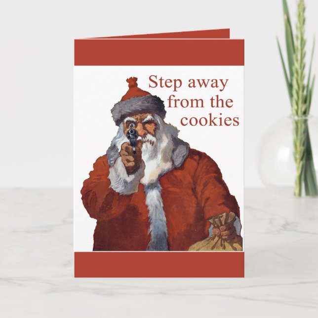 Step Away from the Cookies Holiday Card (Front)