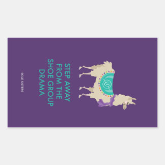 Step Away from the Shoe Group Drama Llama Sticker
