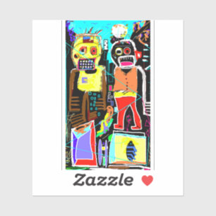 Step Brothers Sticker – Bold Abstract Face Art