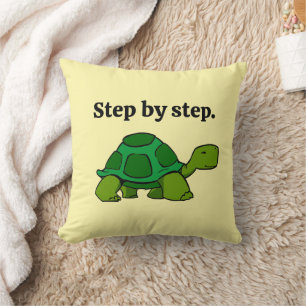 Step by Step Turtle Cartoon, Persistent Winning Cushion