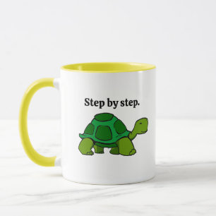 Step by Step Turtle Cartoon, Persistent Winning Mug