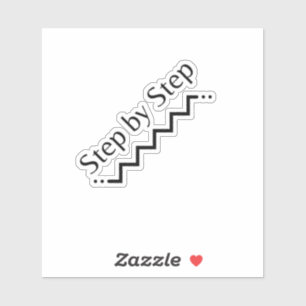Step by Step Vinyl Sticker 