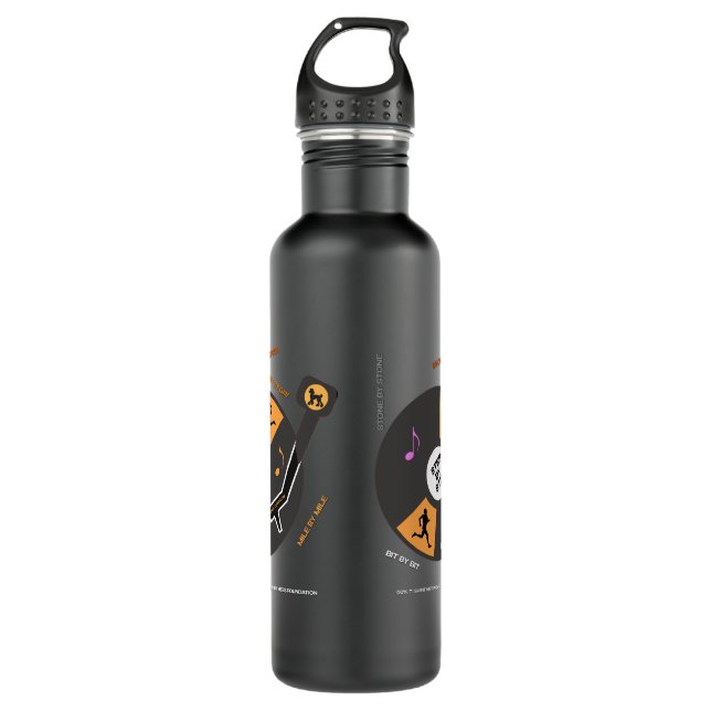 "Step by Step" Water Bottle (Front)