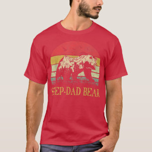 Step-Dad Bear Vintage T Shirt Fathers Day