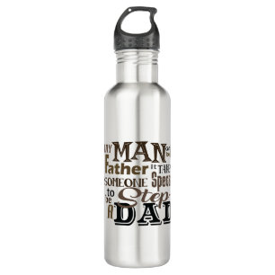 Step Dad Best Father Day 710 Ml Water Bottle