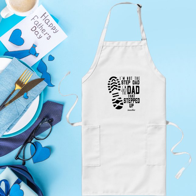 Step Dad Father's Day  Personalised Long Apron (Creator Uploaded)