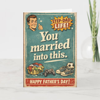 Step-Dad Life - Funny Vintage Card