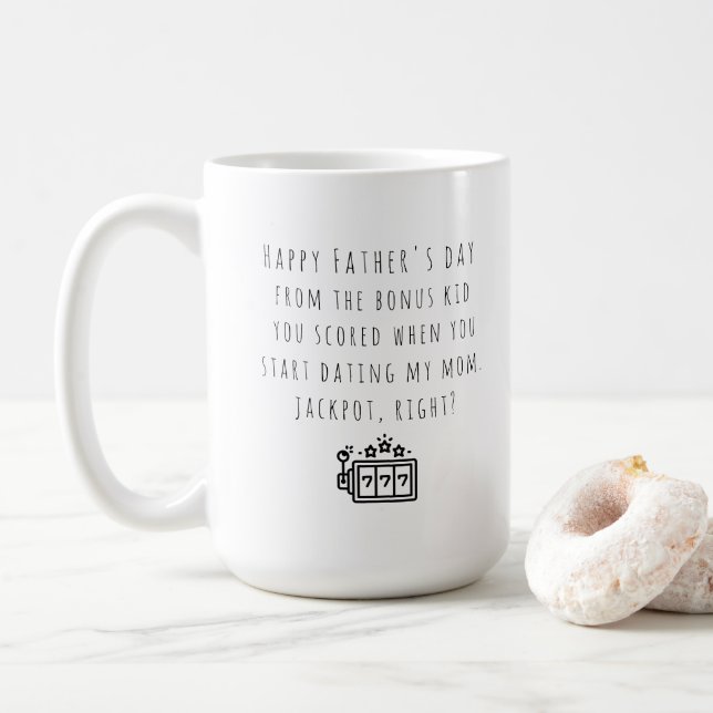 Step Dad mug from bonus kid (With Donut)