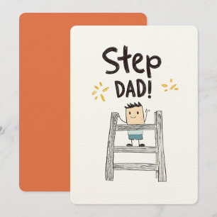 Step Dad – One Ladder Up, All the Way Awesome! Invitation