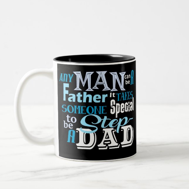 Step Dad Special Best Two-Tone Coffee Mug (Left)