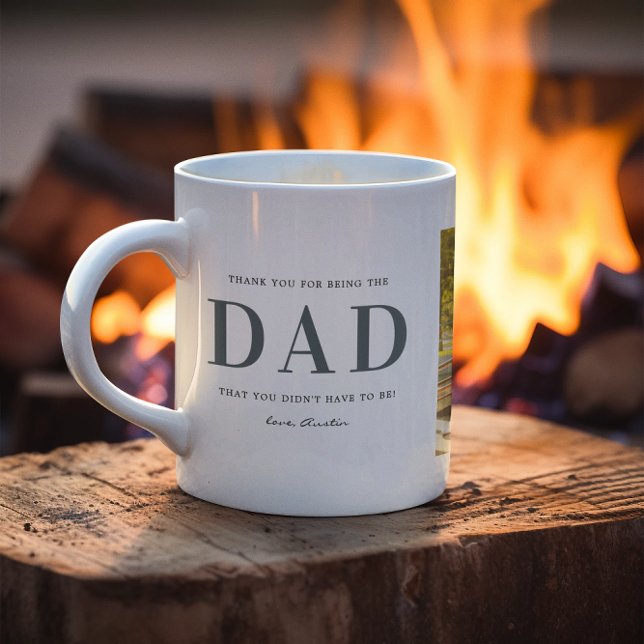 Step Dad | Three Photo Collage Coffee Mug (Creator Uploaded)