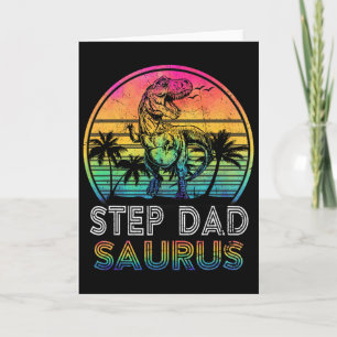 Step Dadsaurus Dinosaur Step Dad Saurus Family Mat Card
