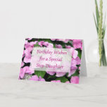 Step Daughter Birthday Card<br><div class="desc">A special message for that special lady in your house on her special day!  Wish you step daughter a very happy birthday,  letting her know how happy you are to have her in your life.</div>