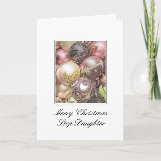 step daughter   Merry Christmas card (Front)
