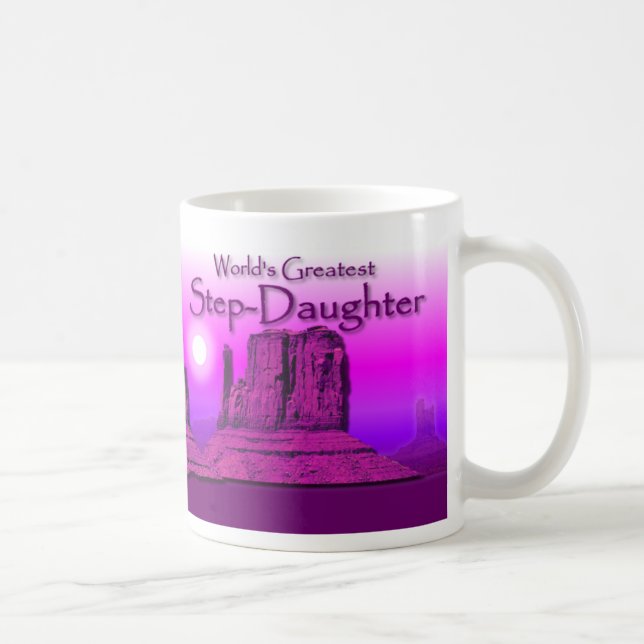 Step-Daughter's Loving Hands Purple Mug (Right)