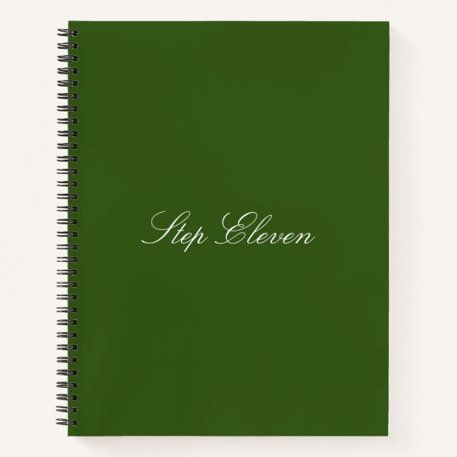 ‘Step Eleven’ Notebook (Front)