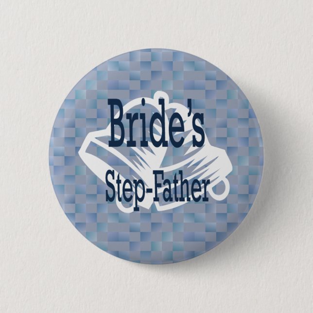 Step-Father Of The Bride Button (Front)