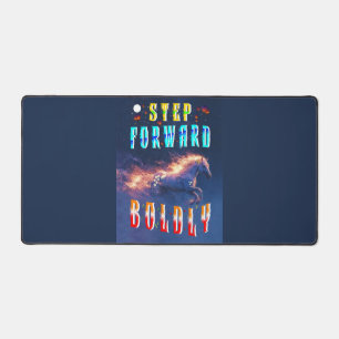 Step Forward Boldly Desk Mat