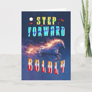 Step Forward Boldly Holiday Card