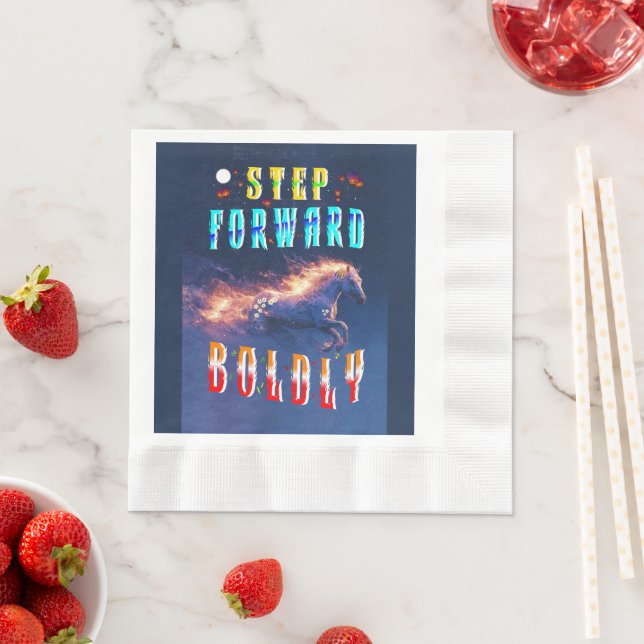 Step Forward Boldly Napkin (Insitu)