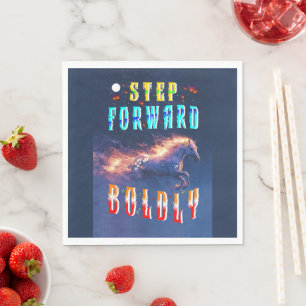 Step Forward Boldly Napkin