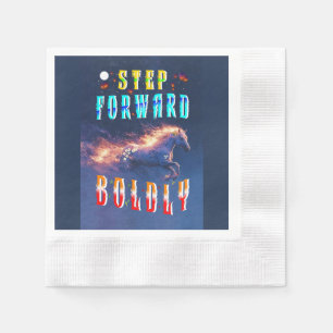 Step Forward Boldly Napkin