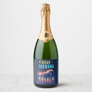 Step Forward Boldly Sparkling Wine Label