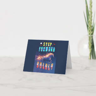 Step Forward Boldly Thank You Card