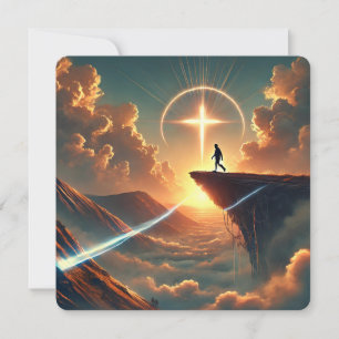 Step Forward in Faith Inspirational Greeting Card