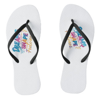 "Step into Dreams: Crafting the Future" Flip Flops