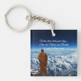 Step into nature key ring