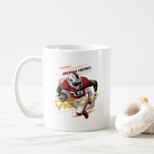 Step Into Victory American Football #11 Classic Coffee Mug