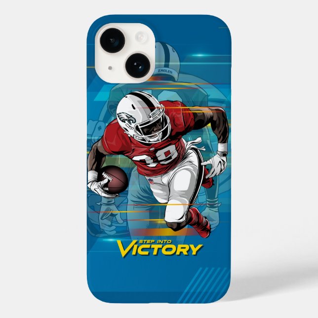 Step into Victory American Football |  Case-Mate iPhone Case (Back)