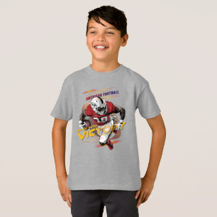Step Into Victory American Football Kids T-Shirt