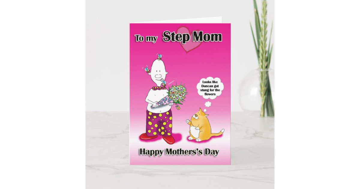 Step Mom Mothers day card | Zazzle.co.uk