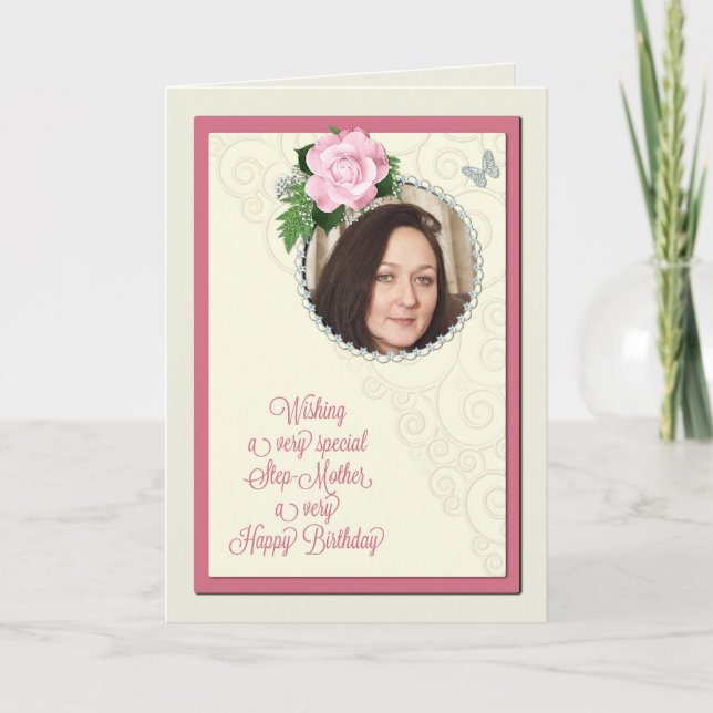 Step-mother, add a picture, birthday card (Front)