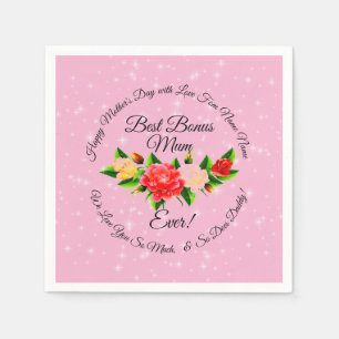 Step Mother Bonus Mum Mother's Day Small Napkin